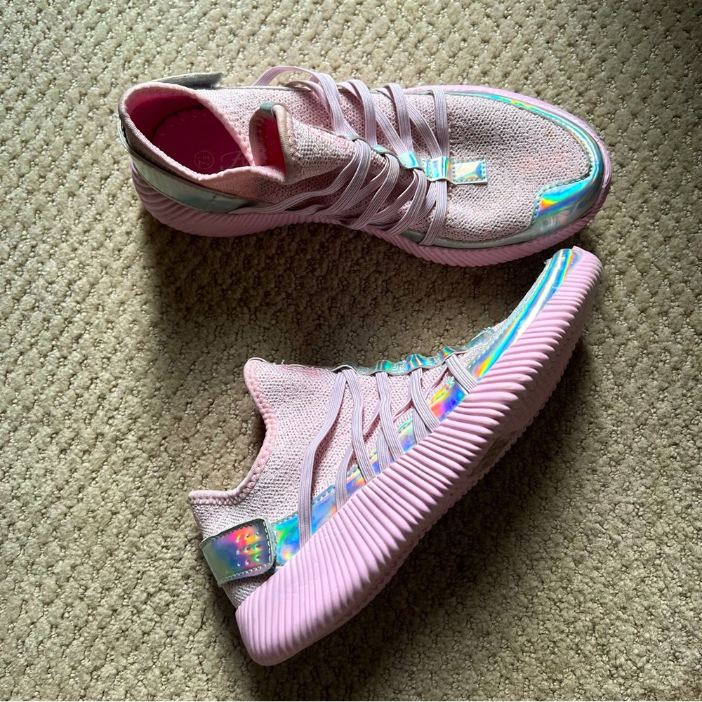 Holographic Pink Sneakers
